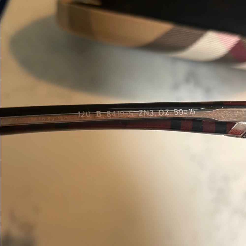 Burberry Women's Red Sunglasses - Picture 8 of 9